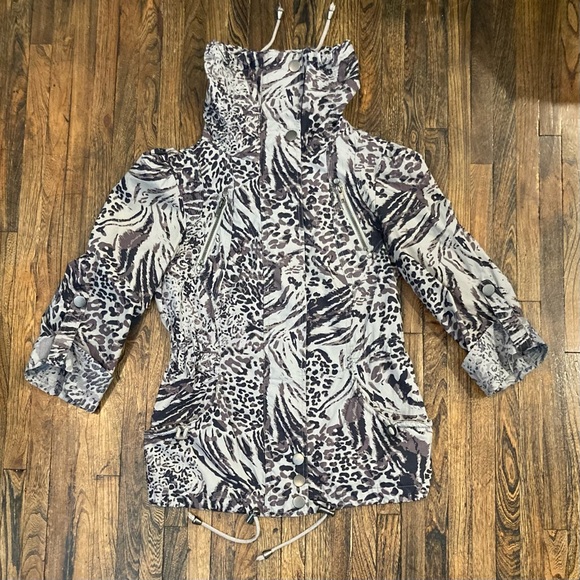 Grey animal Print spring Jacket - Picture 1 of 5